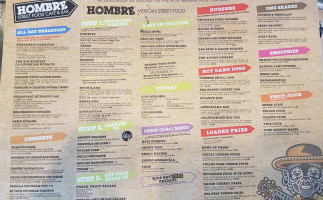Hombre Mexican Cantina menu