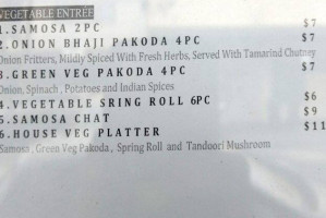 Ripponlea Indian Cuisine menu