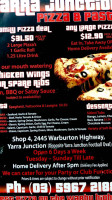 Yarra Junction Pizza food