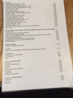 Crofters' menu