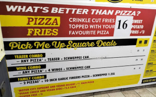 Sliced Detroit Pizza Redfern menu