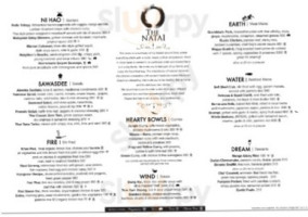 The Natai menu