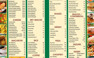 Evergreen Fast Food Sweets menu