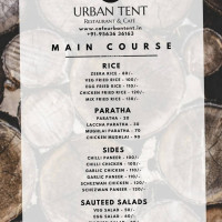 Urban Tent menu