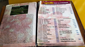 Sugandhi Dhaba Cum menu