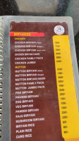 Jyothika Family menu