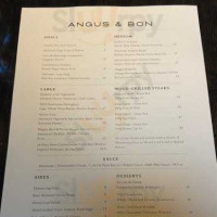 Angus Bon menu