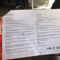 High St. Depot menu
