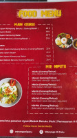 Warunge Ni Putu Borobudur menu