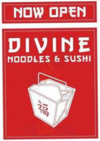 Divine Noodles Sushi menu