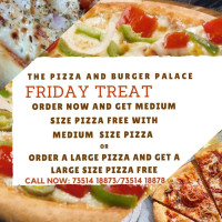 Pizza &burger Palace food