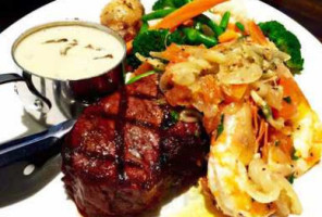 Seared Steak & Seafood food