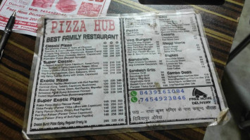 New Pizza Hub menu