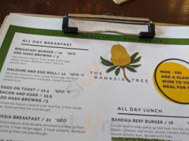 The Banksia Tree Cafe And menu