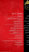 The Red Ginger menu