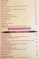 Delhi Darbar Calangute menu