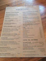 The Waterboy Cafe menu