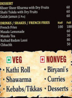 Kathi Junction Jaipur menu