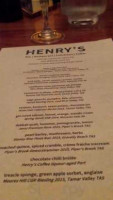 Henry's Bar Restaurant food