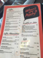 Where's Your Aunty? menu