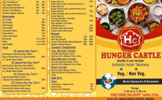 Hunger Castle menu