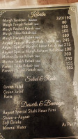 Aayaat Biryani menu