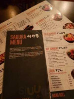 Sakura Japanese Kitchen menu