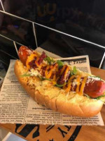 Yellow Submarine Gourmet Hot Dog food