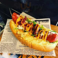 Yellow Submarine Gourmet Hot Dog food
