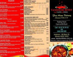 Tandoori Bites menu