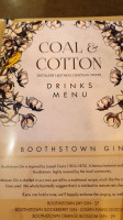 Coal Cotton menu