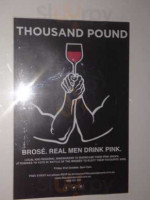 Thousand Pound Wine Bar & Store food