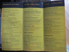 Rafa's Cafe Corindi Beach menu