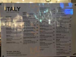 Italy Cafe Ristorante E Bar menu