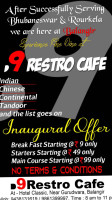 D9 Restro Cafe ,balangir menu