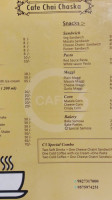 C3 Cafe Chai Chaska menu