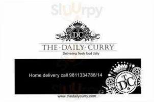 The Daily Curry menu