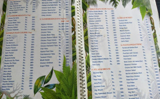 Mayflower Resort menu