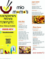 Mio Momo's menu