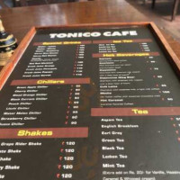 Tonico Cafe menu