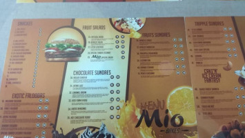 Mio Bakes menu