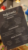 Kafelaali menu