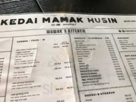 Kedai Mamak Husin menu