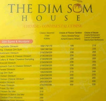 The Dimsum House menu