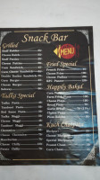 Snack menu