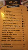 Zesty Food Club menu