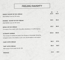 Flavours Cafe menu