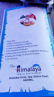 New Himalaya Family menu