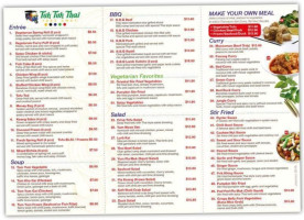Tuk Tuk Thai menu