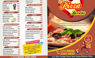 The Pizza Lovers, Hansi menu